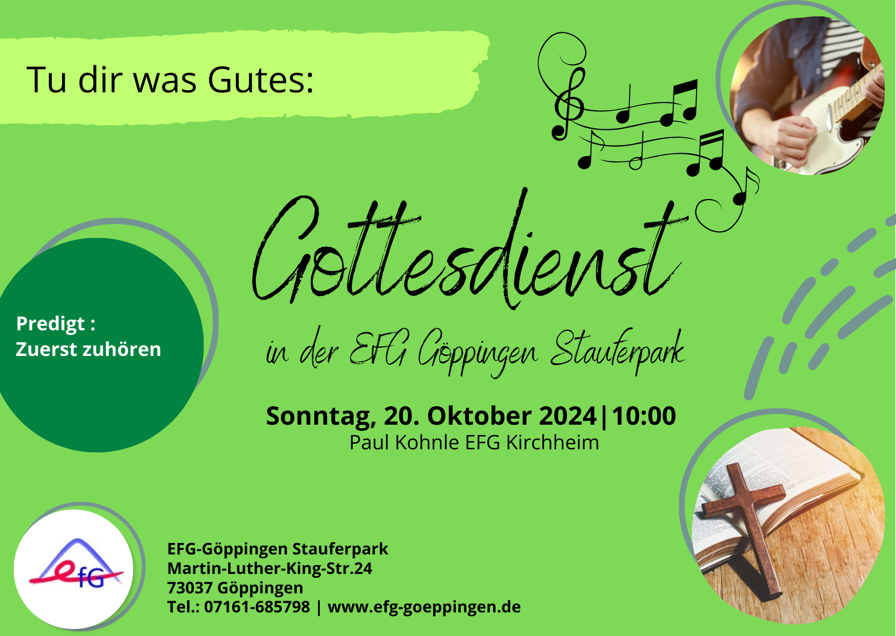 Gottesdienst 2024 10 20 Flyer